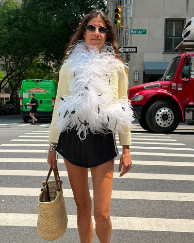 CAFE LEANDRA LAX SHORT SHORTS (BLACK MESH)